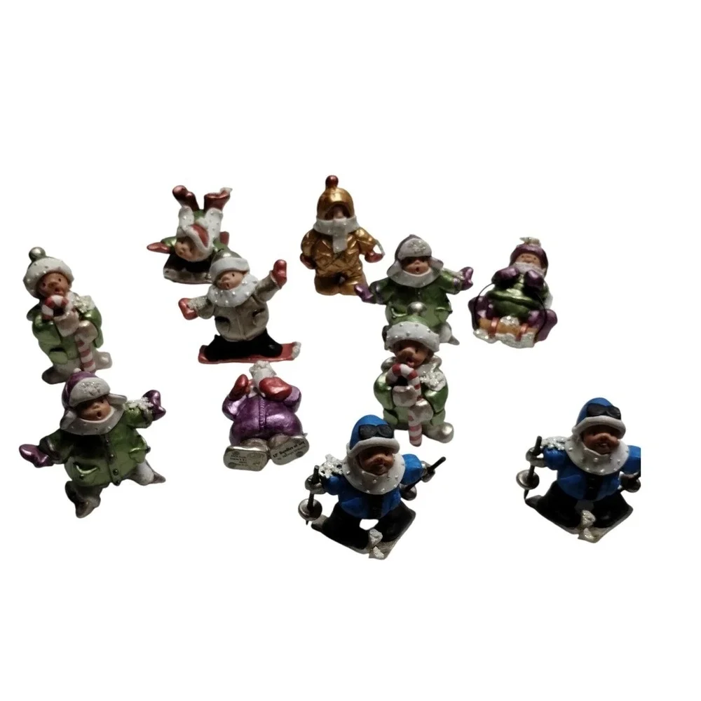 Lil' Bundles of‎ Joy Figurines Set | 11 Pc Vintage 2003 Coyne's & Co Christmas